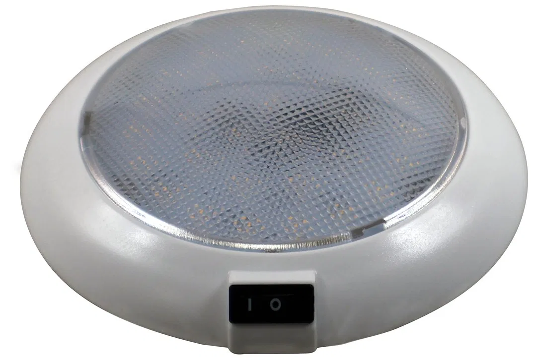 V379S – PETERSON MFG Interior Light - LED, 30 LED Dome 5-1/2 Inch Round White Plastic Housing And Clear Lens With On ...